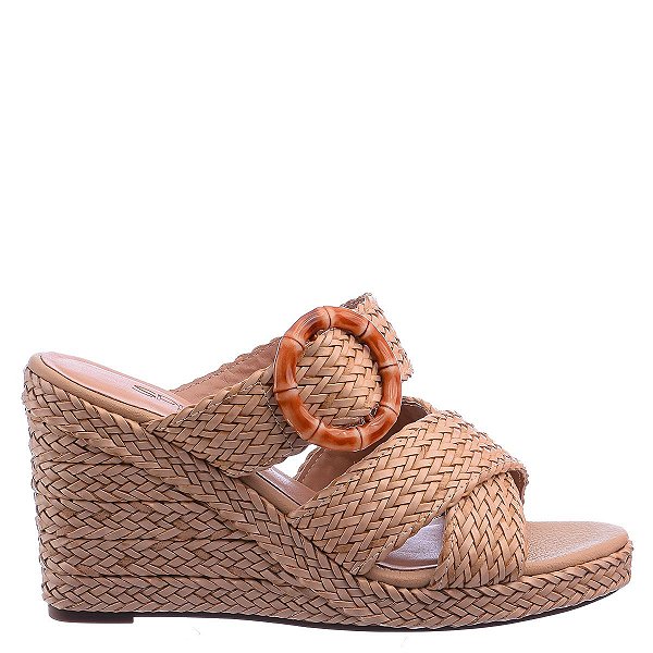 Sandália Feminina Anabela Ticiane Fivela Sonho De Verão Specchio Brand Off White