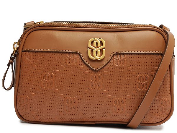 Bolsa Feminina Pequena Tiracolo Logomania SS24 Schutz Marrom