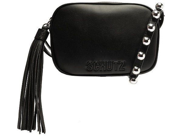 Bolsa Feminina Pequena Kate Balls Paris Esferas SS24 Schutz Preta