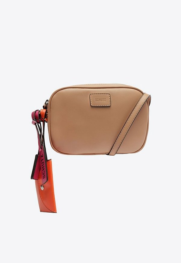 Bolsa Feminina Pequena Kate Charms Tag SS24 Schutz Bege