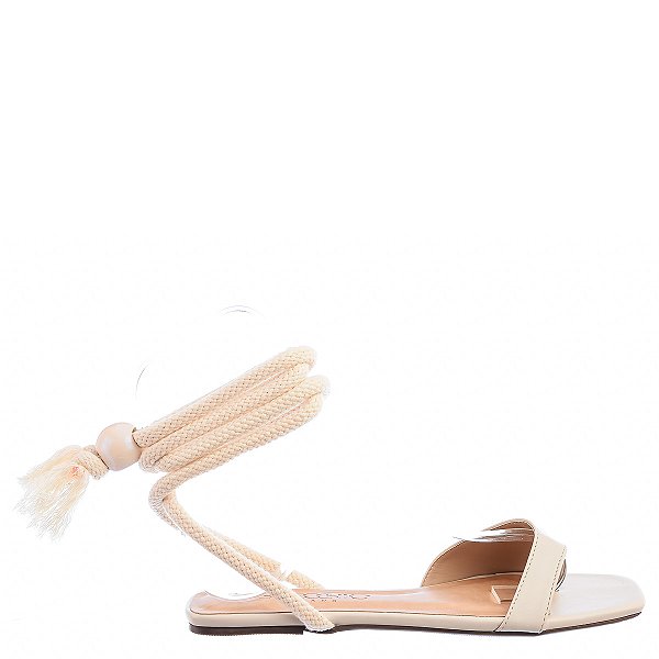 Rasteira Feminina Silvia Cordas Raio de Sol Specchio Brand Off White