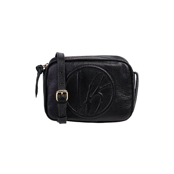 Bolsa Feminina Pequena Alça Zíper LB Luiza Barcelos Preta