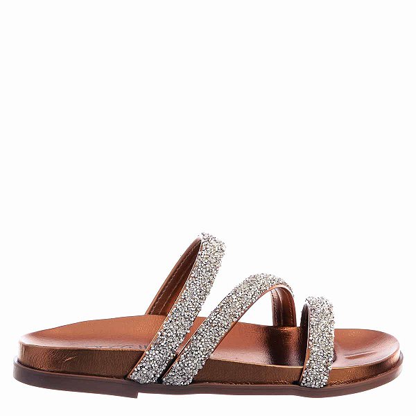 Papete Samantha Strass Momentos Specchio Brand Bronze