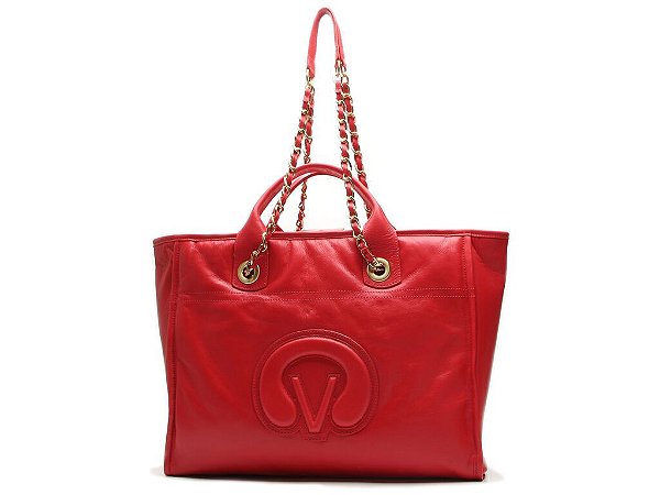 Bolsa Grande Corrente Naive Dolls VCZ Fall 24 Vicenza Vermelho