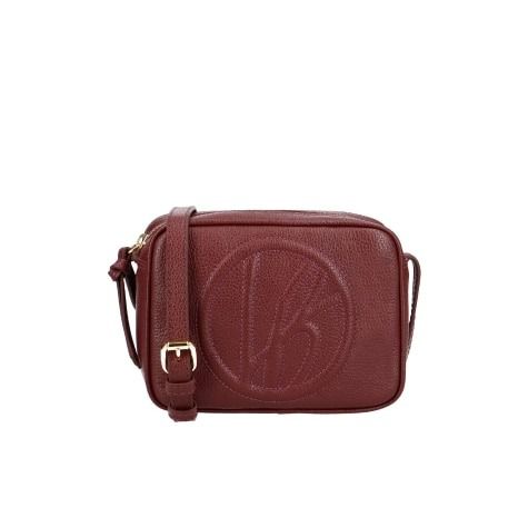 Bolsa Pequena Alça Tiracolo Couro Luiza Barecelos Vinho