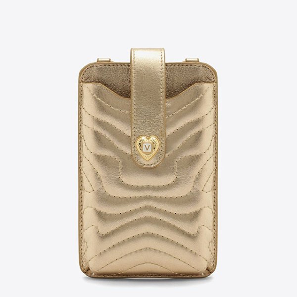 Porta Celular Eliana Couro VCZ FALL 24 Vicenza Dourado