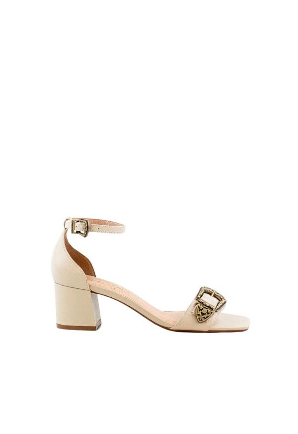Sandália Soraia Fivela Momentos 2 Specchio Brand Off White
