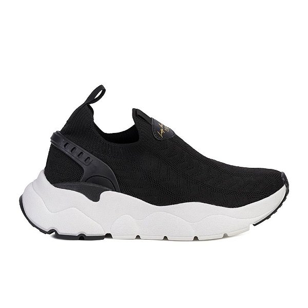 Tênis Feminino Knit Bold Monograma Luiza Barcelos Preto