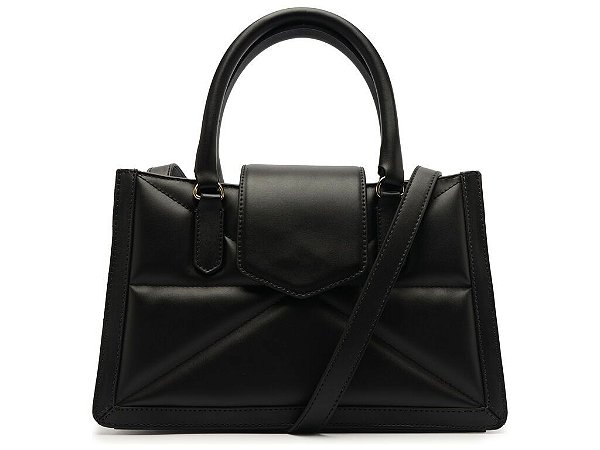 Bolsa Pequena Tiracolo Acolchoado Alça Fecho Schutz Preto