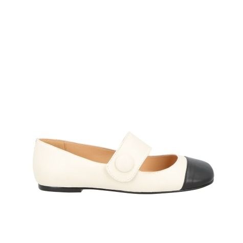 Sapatilha Mary Jane Crese Couro Luisa Barcelos Off White