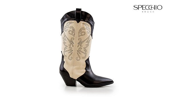 Bota Fernanda Western Salto Bloco Momentos 2 Specchio Brand