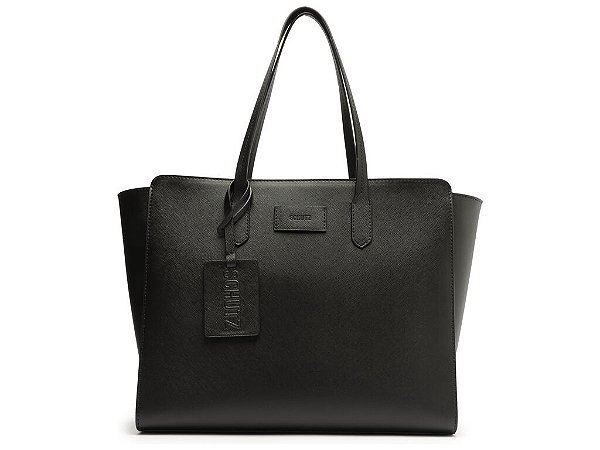 Bolsa Grande Shopper Logo Schutz Preta