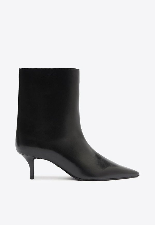 Bota Salto Médio Couro Schutz Preto
