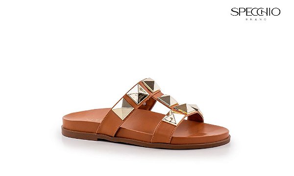 Papete Flat Nina Spikes Metalizados Oasis Specchio Brand