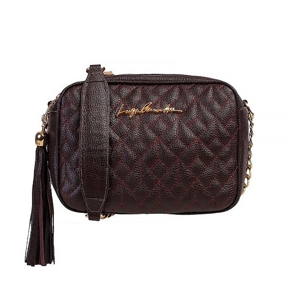 Bolsa Feminina Média Viena Prisma Luiza Barcelos Marrom Café