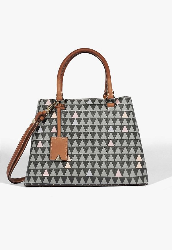 Bolsa Grande Triangle SCZ FALL 24 Schutz Preto