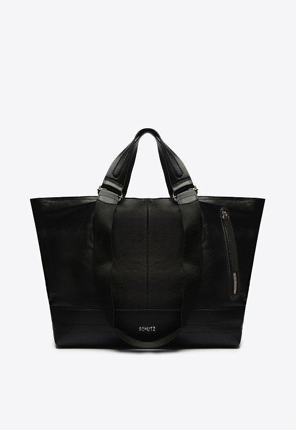 Bolsa Grande Couro Schutz Preto