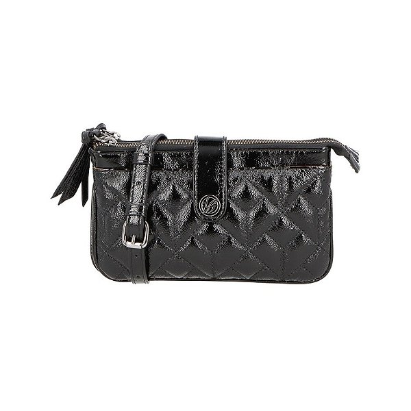 Bolsa Pequena Matelassê Verniz Luiza Barcelos Preto