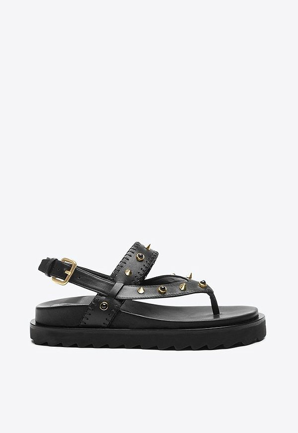 Papete Feminina Minnesota Spikes Fivela Ilhós Vicenza Preto