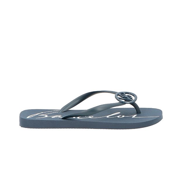 Chinelo Injetado Aplicação Logomania Luiza Barcelos Azul Marinho