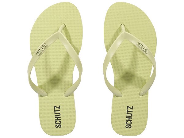 Chinelo Feminino Jelly Flip Flop Schutz Pistache