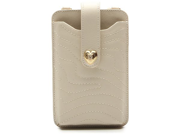 Porta Celular Couro Vicenza Off White