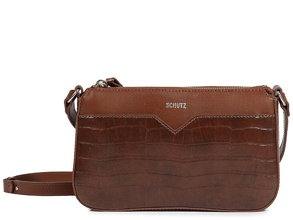 Bolsa Pequena Tiracolo New Kora Triangle Schutz Coffee