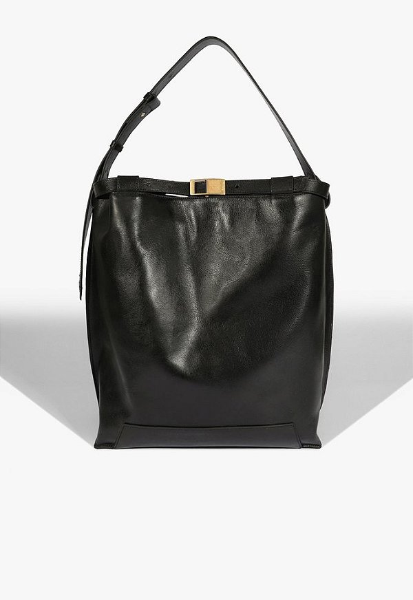 Bolsa Hobo Grande Couro Memphis Schutz Preto