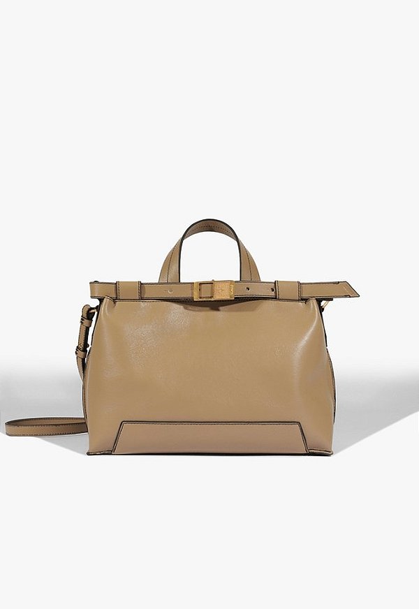 Bolsa Tote Media Memphis Couro Schutz Nude