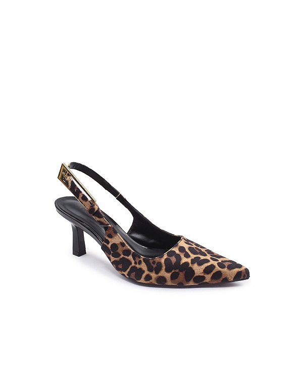 Scarpin Cléa Slingback Salto Taça Bruma Specchio Brand