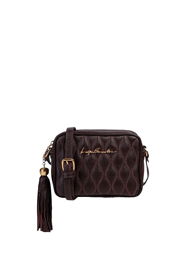 Bolsa Feminina Mini Tiracolo Viena Coffe Luiza Barcelos Marrom