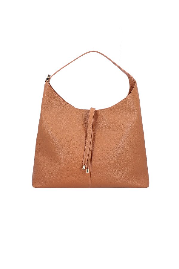 Bolsa Feminina Grande Shopper Couro Tiras Luiza Barcelos Camel