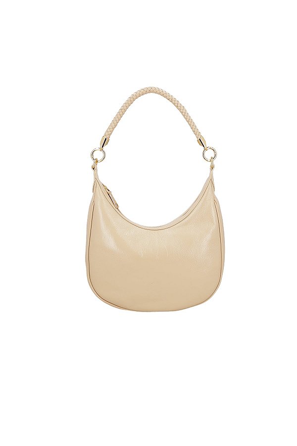 Bolsa Feminina Alça Trançada Hobo Atenas Luiza Barcelos Off White