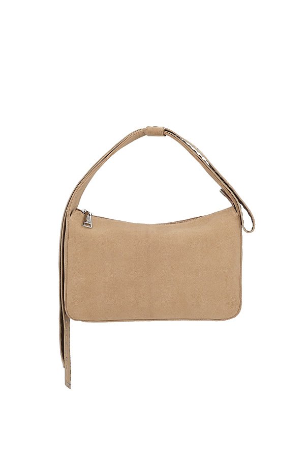 Bolsa Media Tiras Laço Rebite Camurça Luiza Barcelos Fendi