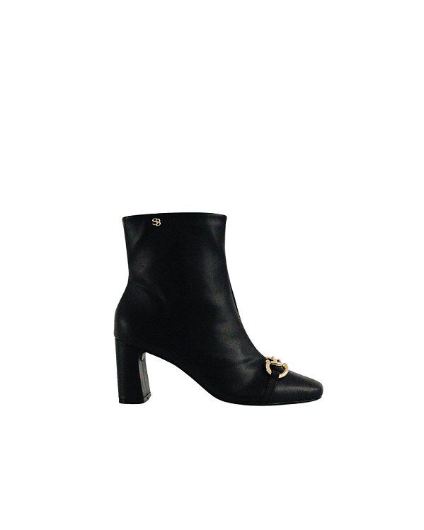 Bota Lara Cano Médio Couro Bruma II Specchio Brand