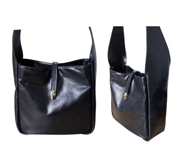 Bolsa Hobo Média Fivela Couro Vivi Bruma Specchio Brand