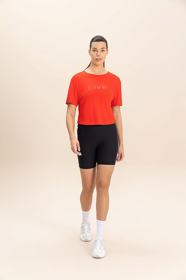 Camiseta Cropped Feminino Comfort LIVE!