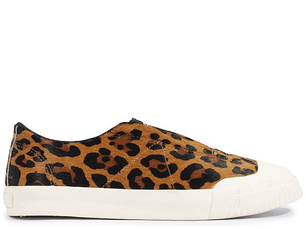 Tenis Smash Feminino Sem Cadarço Off Elastico Animal Print Schutz Preto