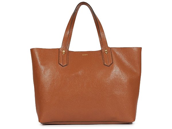 Bolsa Grande Couro Tote Schutz Camel