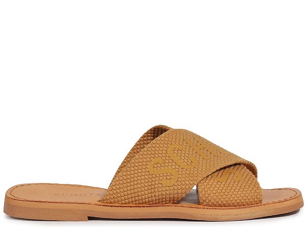 Chinelo Feminino Rasteirinha Logo Nude Schutz X Nude