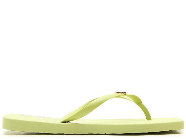 Chinelo Feminino Flat Bico Quadrado Vicenza Verde