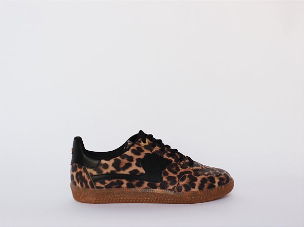 Tênis Giulia Cadarço Animal Print Onça Verano Specchio Brand