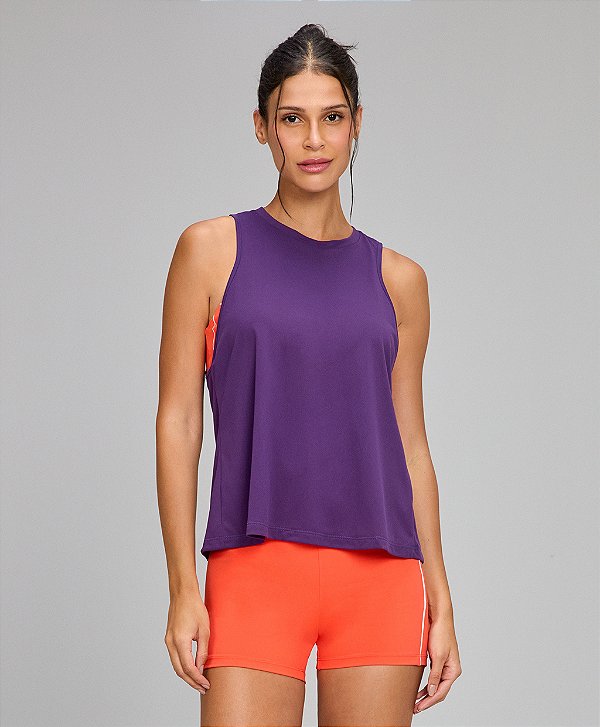 Regata Feminina Costas Assmitrica Amarração Alto Giro