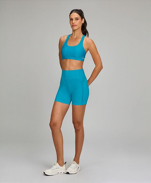 Shorts Feminino Recorte Shine Alto Giro