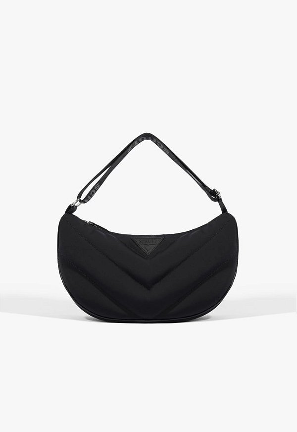 Bolsa Media New Lolla Nylon Multimaterial Ziper Schutz Preto