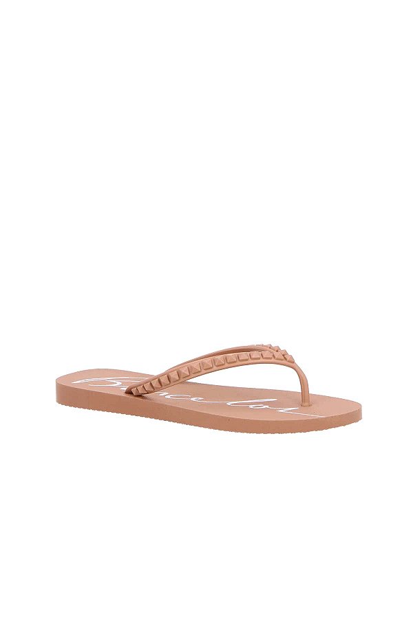 Chinelo Feminino Injetado Pirâmides Luiza Barcelos Camel