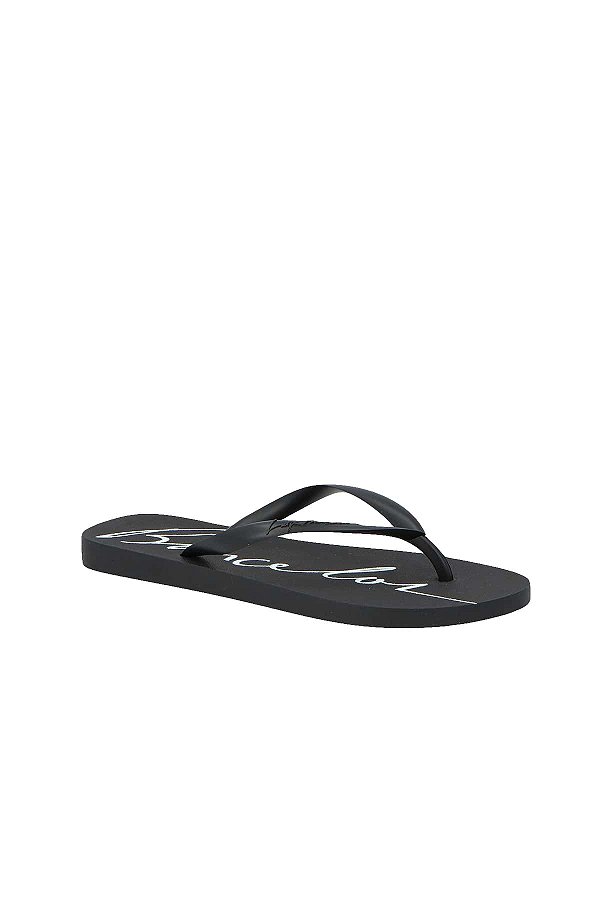 Chinelo Feminino Clássico Injetado Logo Luiza Barcelos Preto