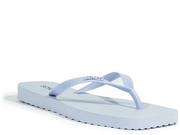 Chinelo Feminino Jelly Flip Flop Bico Quadrado Schutz Azul