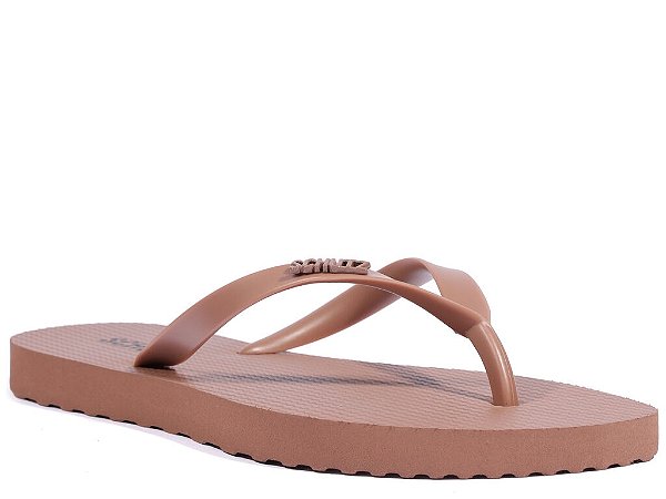 Chinelo Feminino Jelly Flip Flop Schutz Marrom