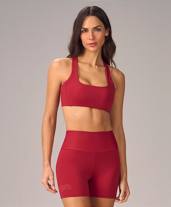 Top Feminino Costas Cruzadas Estampa Alto Giro